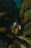 Frank Tenney Johnson, Midnight in the Canyon