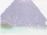 Wolf Kahn, Barn Pyramid (Purple), pastel on paper