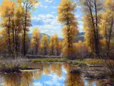 Francois Koch, Fall Morning Glory, oil on canvas
