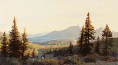 Francois Koch, Peace in the Valley, oil on canvas