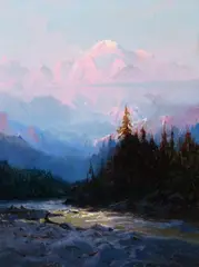 Sydney Laurence, Bad Waters of the Tokacheetna River, Alaska, 1924, oil on canvas