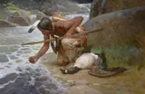 Z. S. Liang, The River Shall Provide, oil on canvas