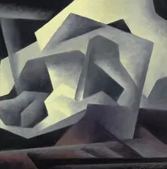 Ed Mell, Storm Dimensions I, 2017, oil on canvas laid on board