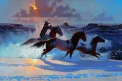 Dan Mieduch, Winter Fantasia, 1996, oil on board