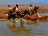 Dan Mieduch, Water on the Permit, 1991, oil on board
