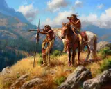 Don Oelze, The Long Shot, 2022, oil on canvas