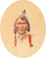 Edgar S. Paxson, Sioux, 1891, watercolor on paper