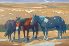 Howard Post, Late Montana Winter, 2017, oil on canvas