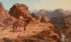 Henry Raschen, Geronimo, oil on canvas