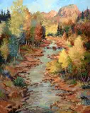 Hans Ressdorf, Red Rock Opus, oil on canvas