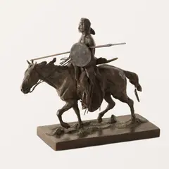 Blackfoot War Chief by Charles Marion Russell, bronze, sold Jul 2026