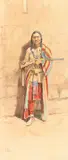 Charles Marion Russell, Indian with His Winchester (ca. 1895)