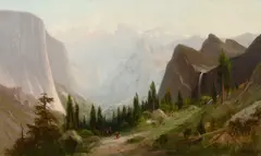 Frederick Schafer, Yosemite, oil on canvas