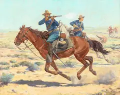 Charles Schreyvogel, The Couriers, 1905, oil on canvas