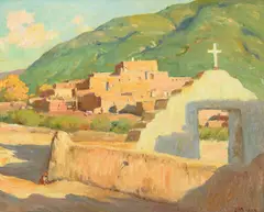 Joseph Henry Sharp, San Geronimo – Taos, oil on canvas