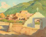 Joseph Henry Sharp, San Geronimo – Taos, oil on canvas