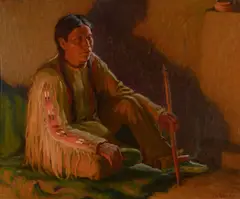 Joseph Henry Sharp, The Peace Vision (ca. 1930), oil on canvas