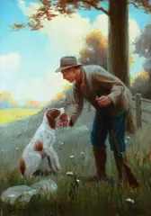 Frank Stick, Fetch, 1915, oil on canvas