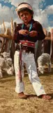 Ray Swanson, Tonalea Boy, 1990, oil on canvas laid on board
