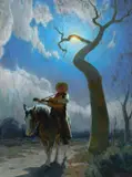 Albin Veselka, Lefty, 2026, oil on canvas laid on board