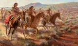 Jeremy Winborg, Apache Thunder, 2026, oil on board