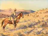 Edward Borein, Horse Country, watercolor on paper