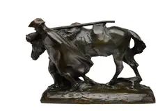 Solon Borglum, Pushing Ahead – Washington, 1753, bronze