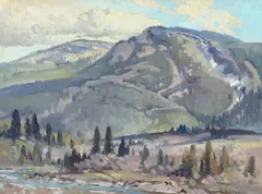 George Browne, Mount 7, British Columbia, oil on canvas laid on board