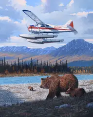 Ross Buckland, Across the Last Frontier, oil on board