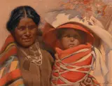 Gerald Cassidy, Navajo Woman and Child