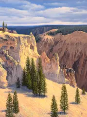 John Cogan, Grand Canyon, Yellowstone, oil on canvas