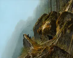 Michael Coleman, The Explorers, oil on board