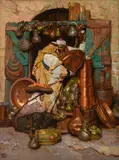 Dean Cornwell, Copper Shop, Jerusalem, 1926, oil on canvas