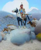 Gerard Curtis Delano, The Mountain Man, oil on canvas
