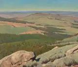 Maynard Dixon, Mountain to Mountain Top, 1927, oil on canvas