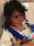 Nicolai Fechin, Niña, oil on canvas
