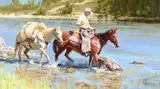 Fred Fellows, Looking for a Crossing, 1996, oil on board