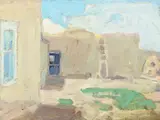 Leon Gaspard, Taos, oil on canvas laid on board