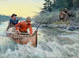 Philip Russell Goodwin, An Interrupted Duel, oil on canvas