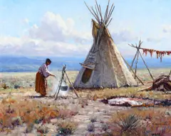 Martin Grelle, Queen of the Camp, oil on canvas