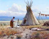 Martin Grelle, Queen of the Camp, oil on canvas