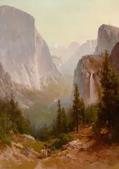 Thomas Hill, View of Yosemite Valley, oil on canvas