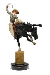 Harry Jackson, Two Champs II, 1977, bronze