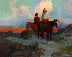 Frank Tenney Johnson, Close of Day, 1920, oil on canvas