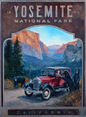 Jennifer Johnson, Yosemite Mischief – 1930, 2025, oil on canvas