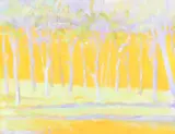 Wolf Kahn, Waiting for Warm Weather, 2000, oil on canvas