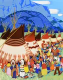 W. Langdon Kihn, Indian Days (ca. 1925), oil on canvas