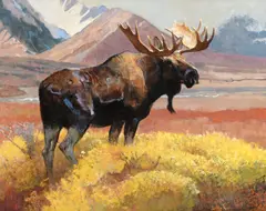Bob Kuhn, In His Prime, 1991, acrylic on board