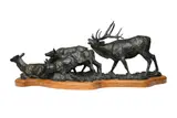 Bob Kuhn, River Crossing, 1991, bronze
