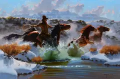 Dan Mieduch, Race with the Wind, 1993, oil on board